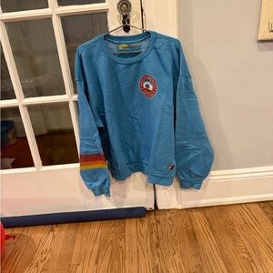 Aviator Nation Blue Sweatshirt with Patch